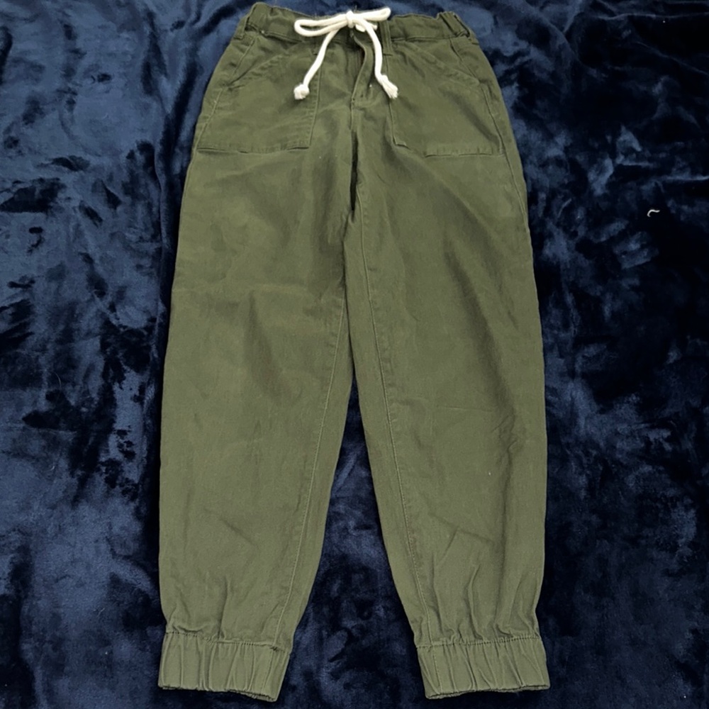 No Boundaries Olive Green Joggers